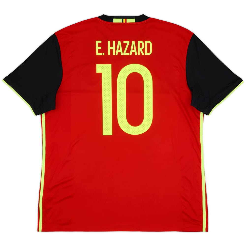 2016-17 Belgium Home Shirt E. Hazard #10 - 9/10 - (XL)