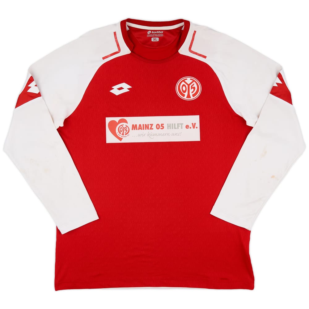 2017-18 FSV Mainz Home L/S Shirt - 5/10 - (XL)