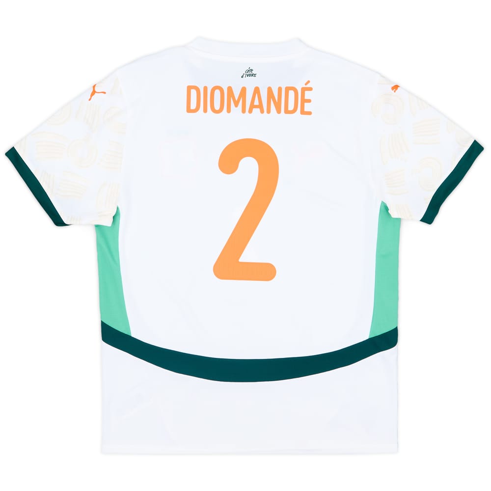 2024-25 Ivory Coast Away Shirt Diomande #2