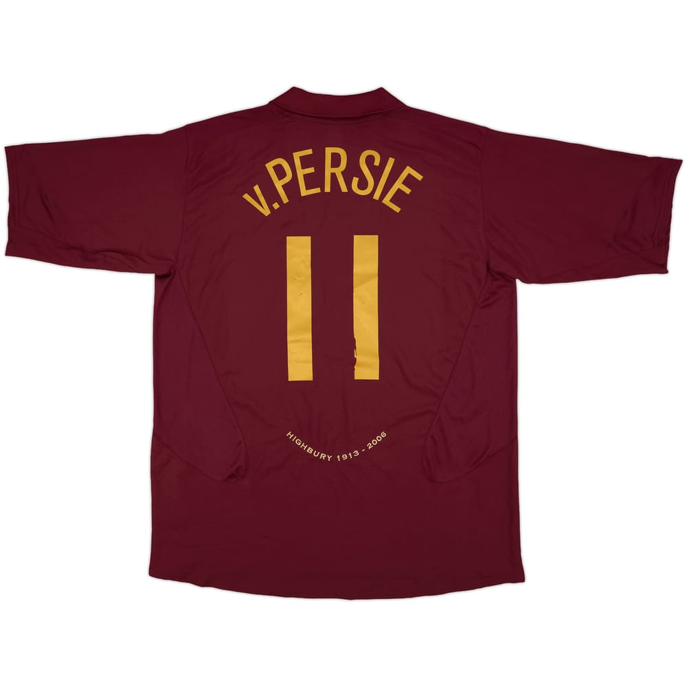 2005-06 Arsenal Home Shirt v.Persie #11 (XXL)