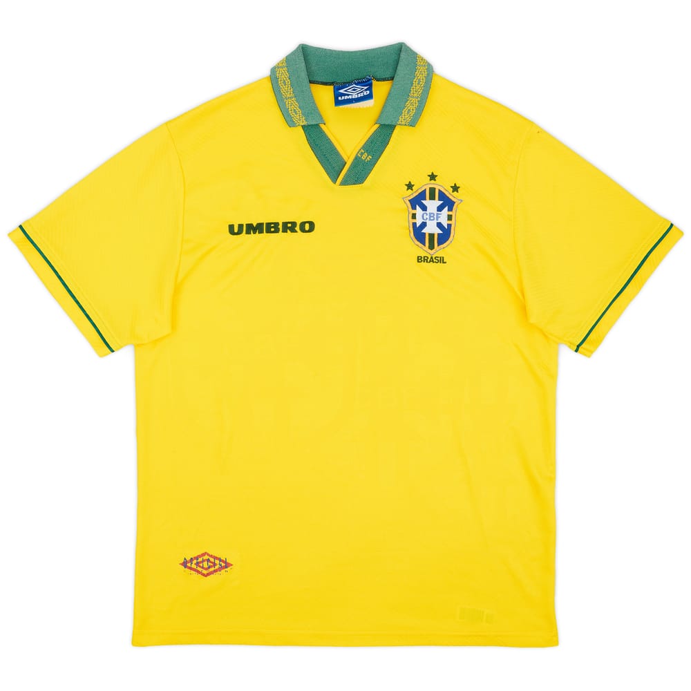 1993-94 Brazil Home Shirt - 7/10 - (L)