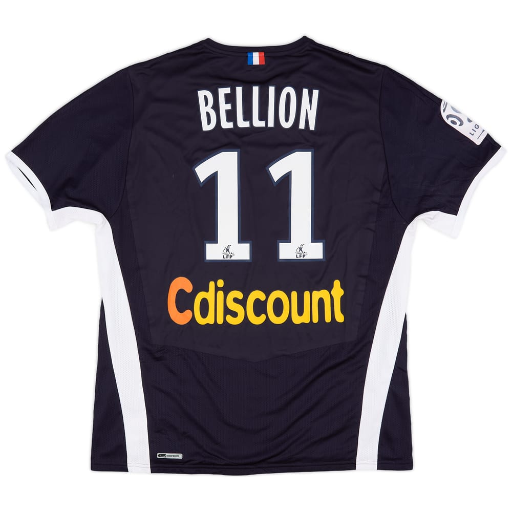 2008-09 Bordeaux Match Issue Home Shirt Bellion #11