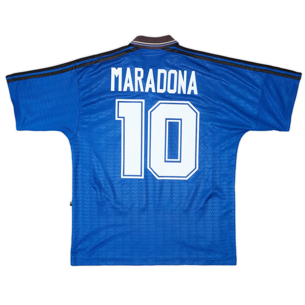 1994-97 Argentina Away Shirt Maradona #10 - 6/10 - (L)