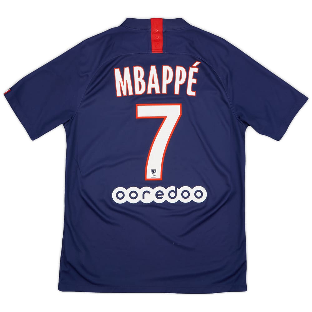 2019-20 Paris Saint-Germain Home Shirt Mbappe #7 - 6/10 - (M)