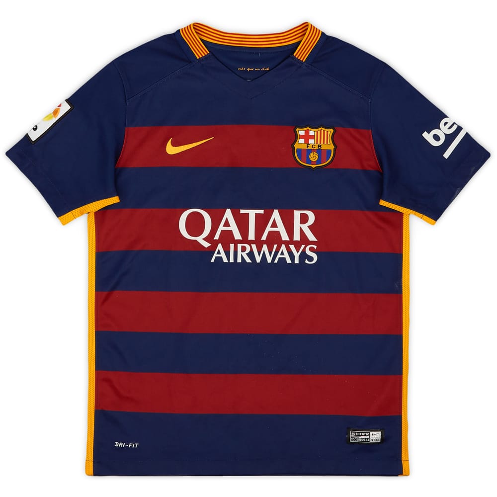2015-16 Barcelona Home Shirt - 7/10 - (M.Boys)