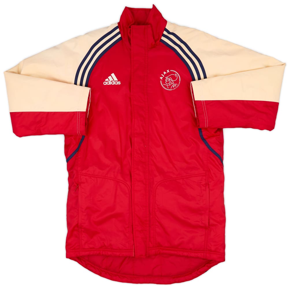 2000-01 Ajax adidas Padded Bench Coat - 7/10 - (XL.Boys)