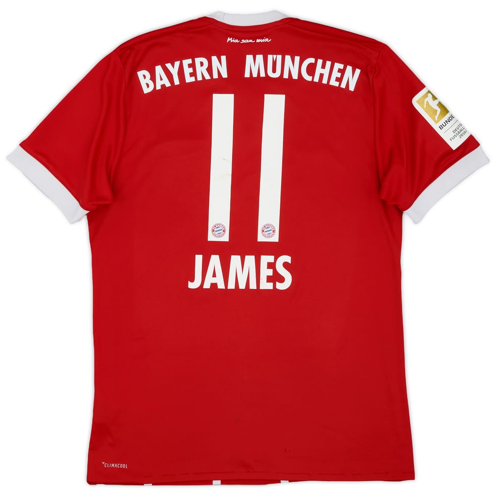 2017-18 Bayern Munich Home Shirt James #11 - 5/10 - (S)