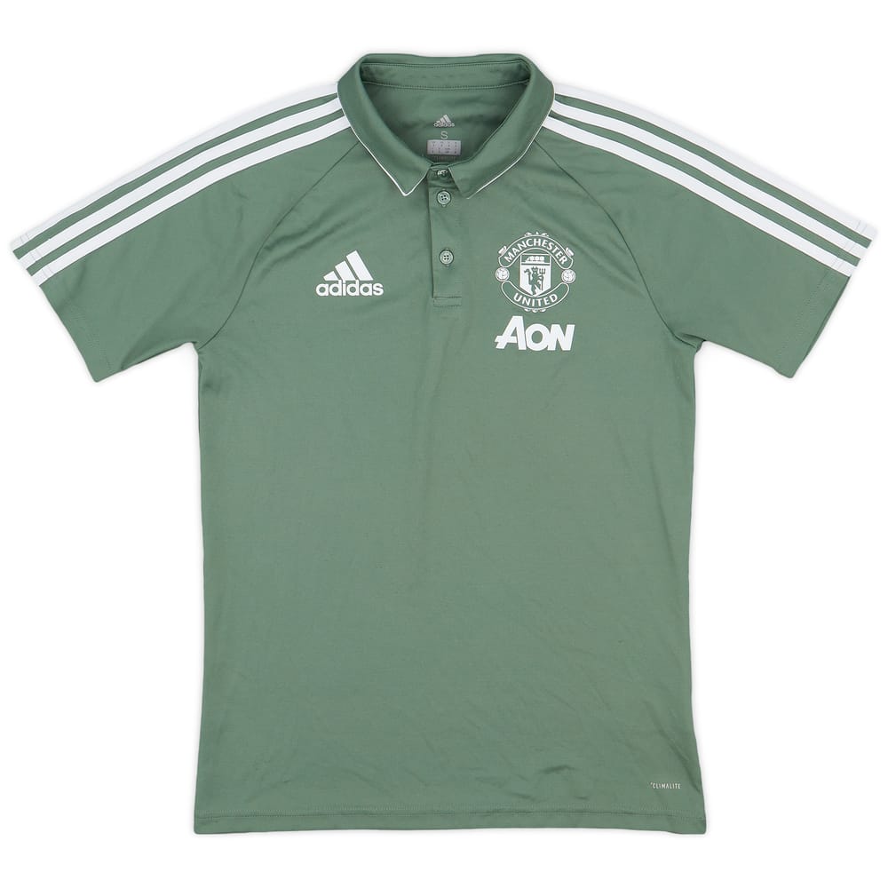 2017-18 Manchester United adidas Polo Shirt - 9/10 - (S)
