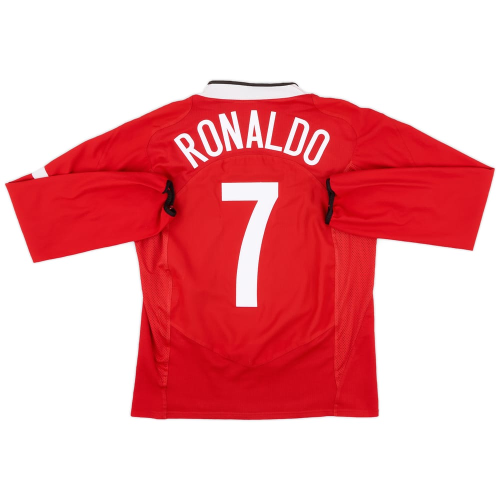 2004-06 Manchester United Home L/S Shirt Ronaldo #7 - 7/10 - (S)