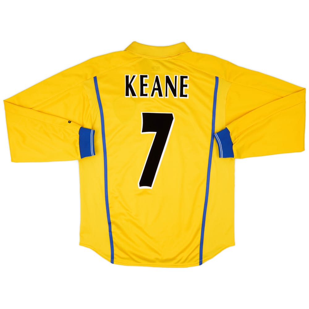 2000-02 Leeds United Away L/S Shirt Keane #7 - 9/10 - (S)