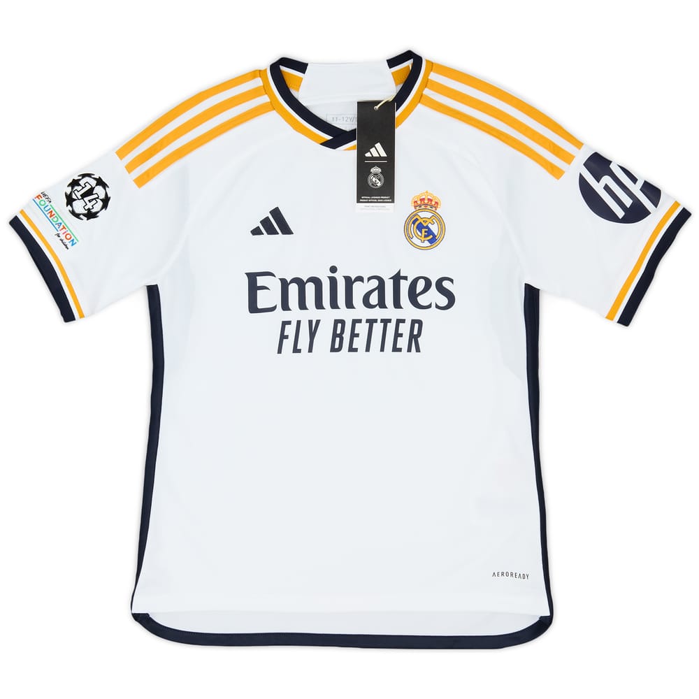 2023-24 Real Madrid Home CL Shirt (XS.Kids)
