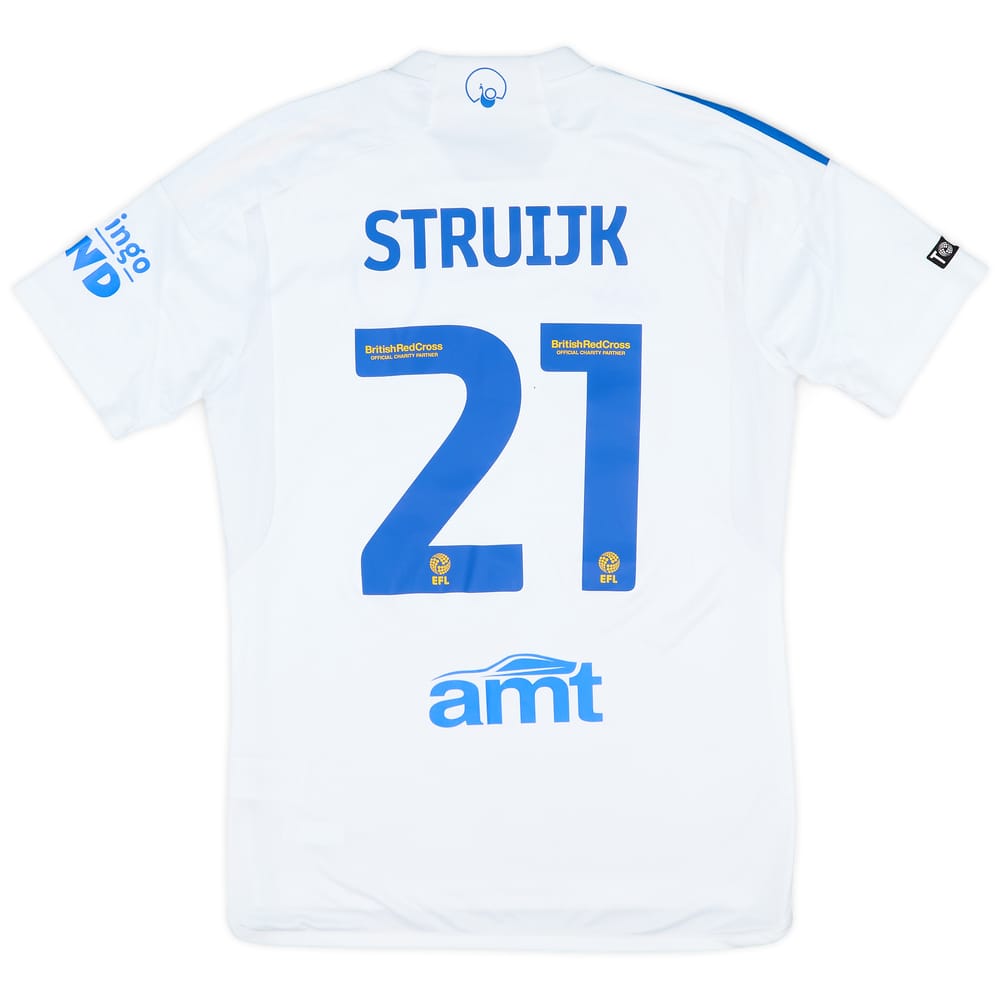 2023-24 Leeds Match Issue Home Shirt Struijk #21