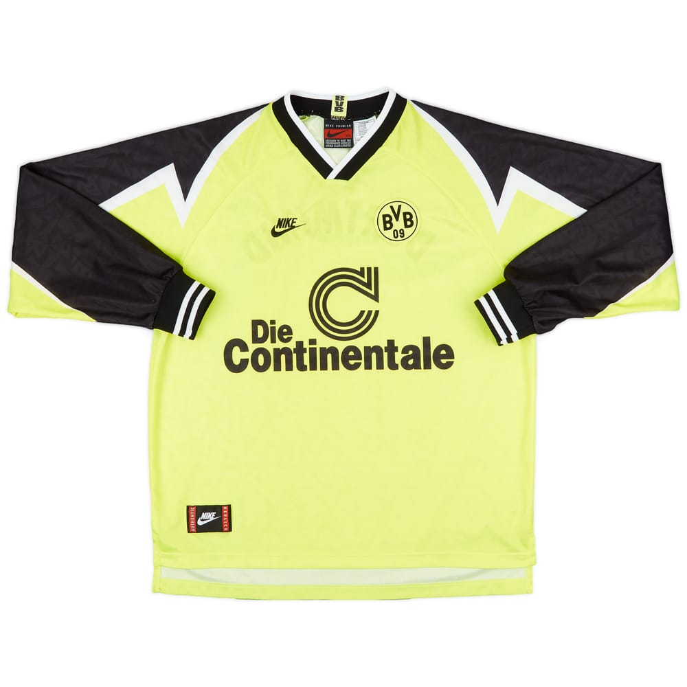 1995-96 Borussia Dortmund Home L/S Shirt - 10/10 - (XXL)