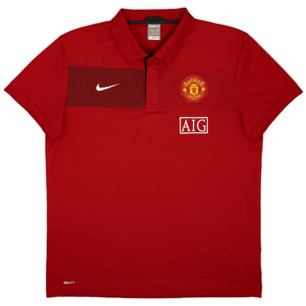 2009-10 Manchester United Nike Polo Shirt - 9/10 - (XL)