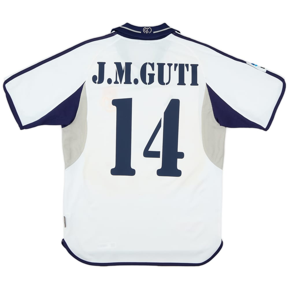 2000-01 Real Madrid Home Shirt J.M.Guti #14 - 6/10 - (S)