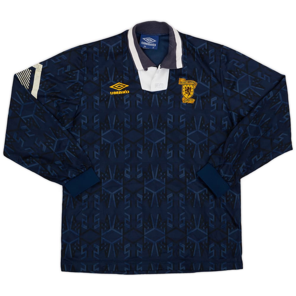 1991-94 Scotland Home L/S Shirt - 6/10 - (M)