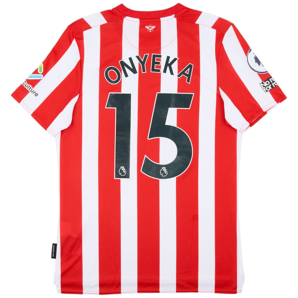 2022-23 Brentford Match Issue Home Shirt Onyeka #15