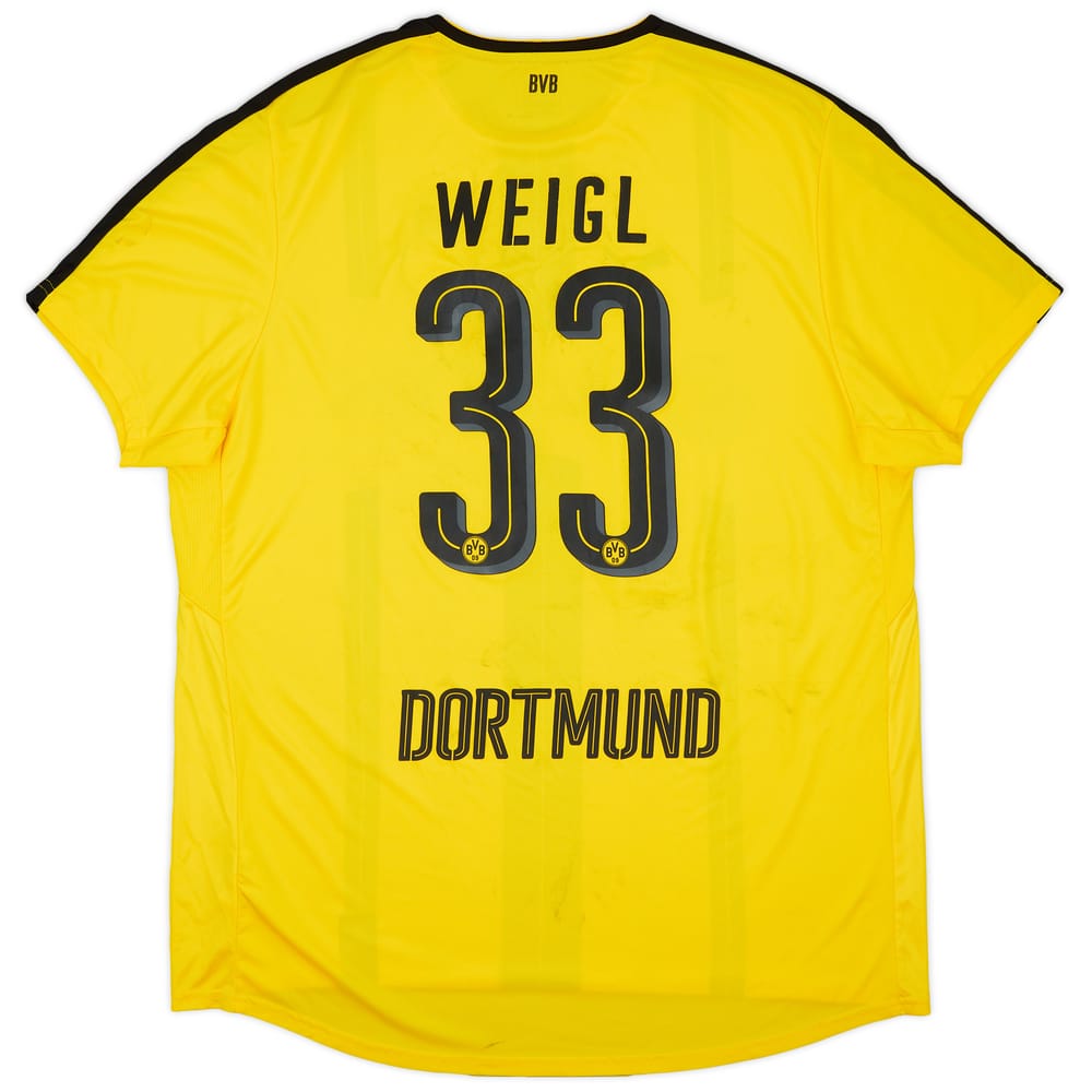 2016-17 Borussia Dortmund Home Shirt Weigl #33 - 6/10 - (3XL)