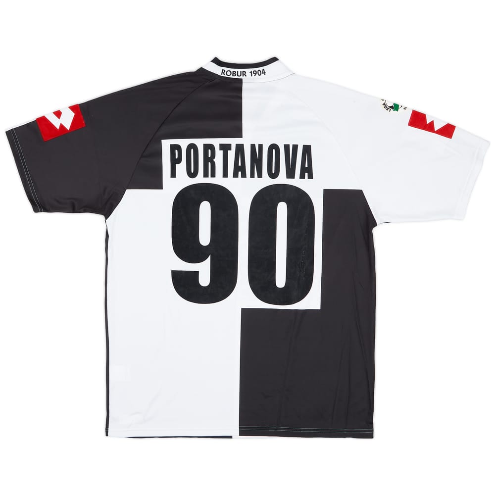 2004-05 Siena Match Worn Home Shirt Portanova #90