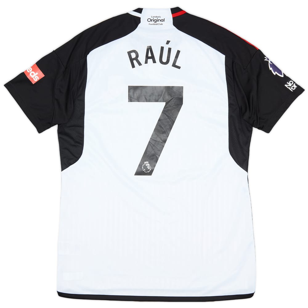 2023-24 Fulham Match Issue Home Shirt Raul #7