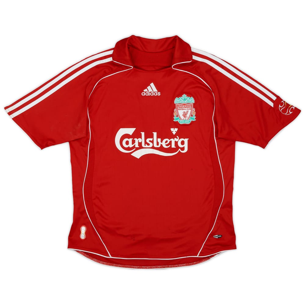 2006-08 Liverpool Home Shirt - 8/10 - (L.Boys)