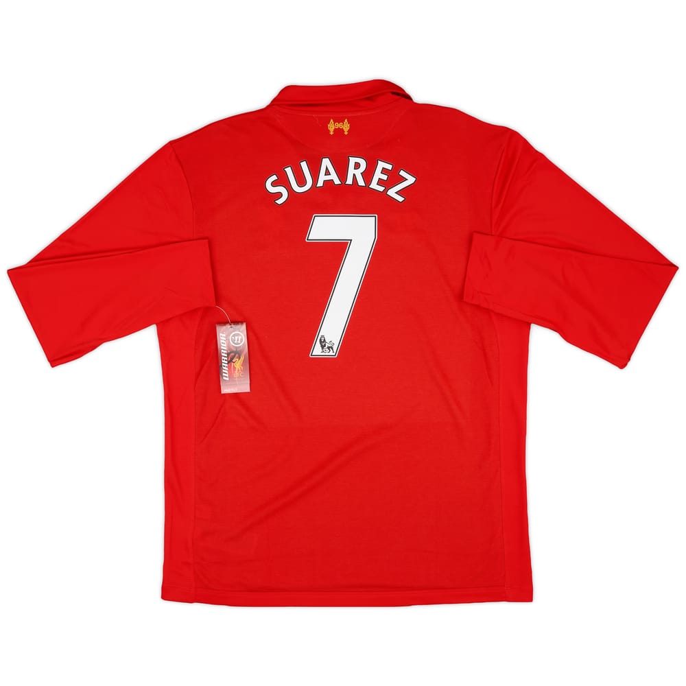 2012-13 Liverpool Home L/S Shirt Suarez #7 (XL)