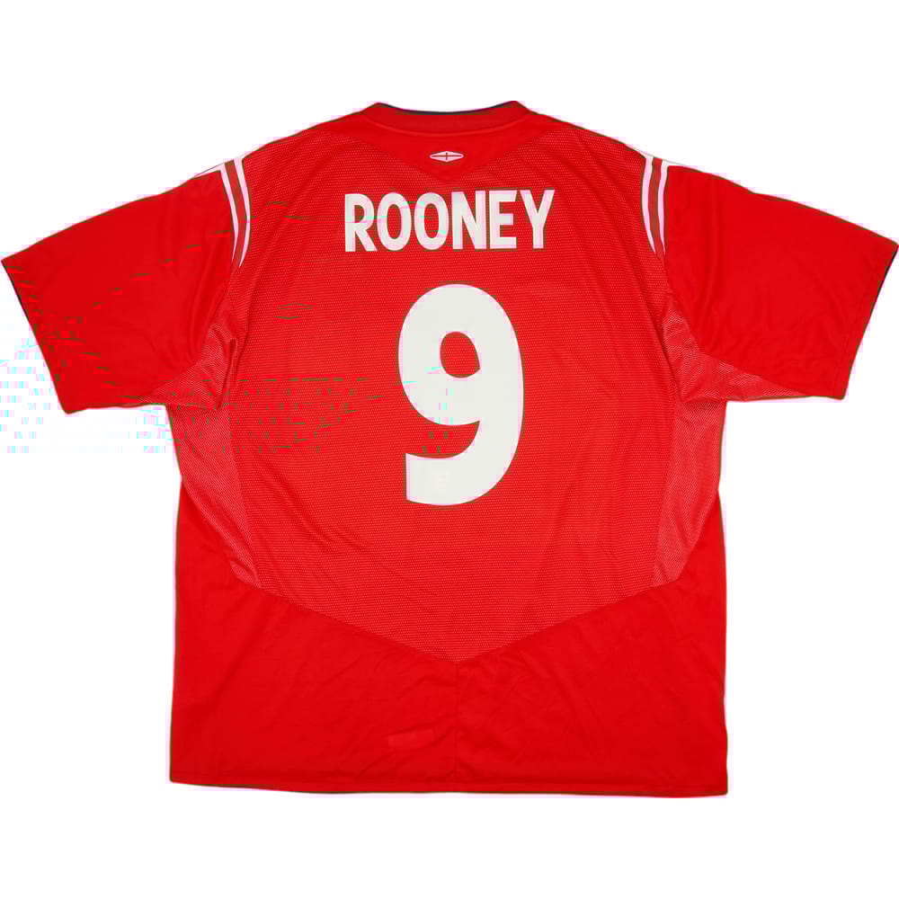 2006-08 England Away Shirt Rooney #9 - 8/10 - (3XL)