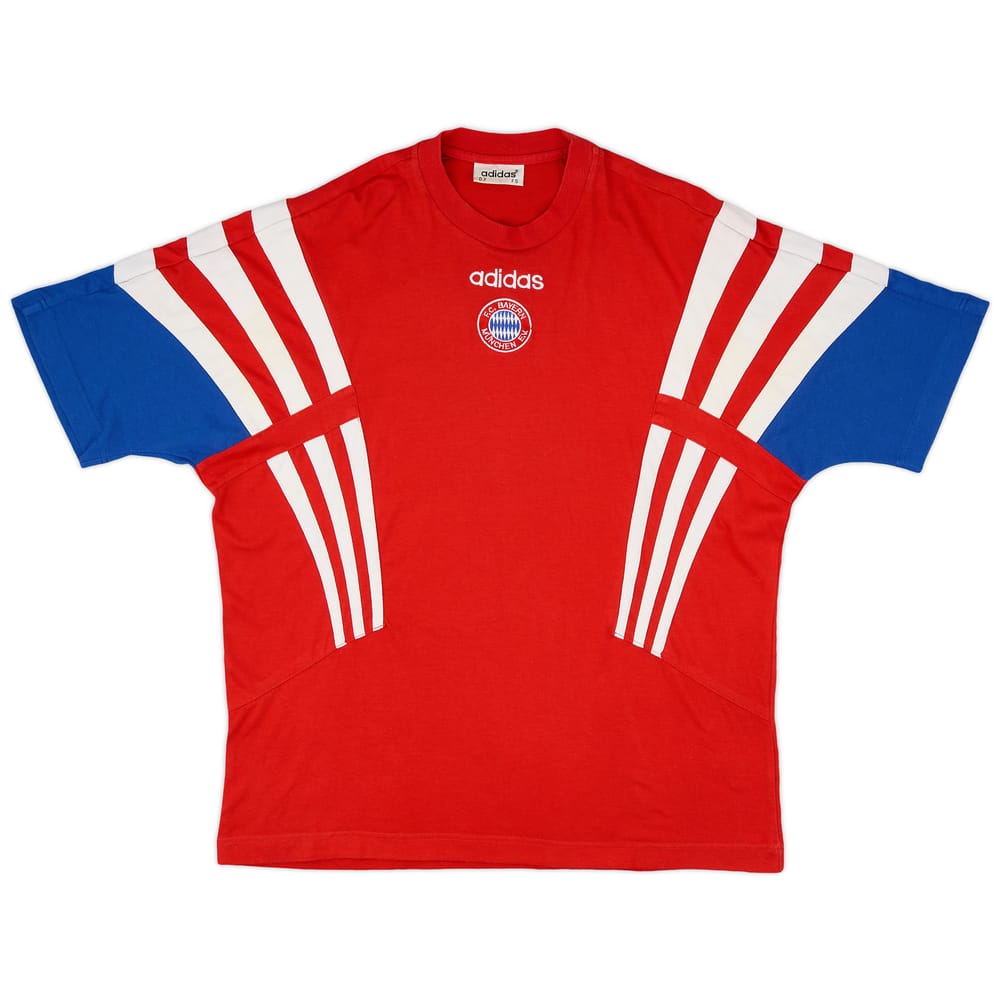1995-96 Bayern Munich adidas Cotton Tee - 6/10 - (M)