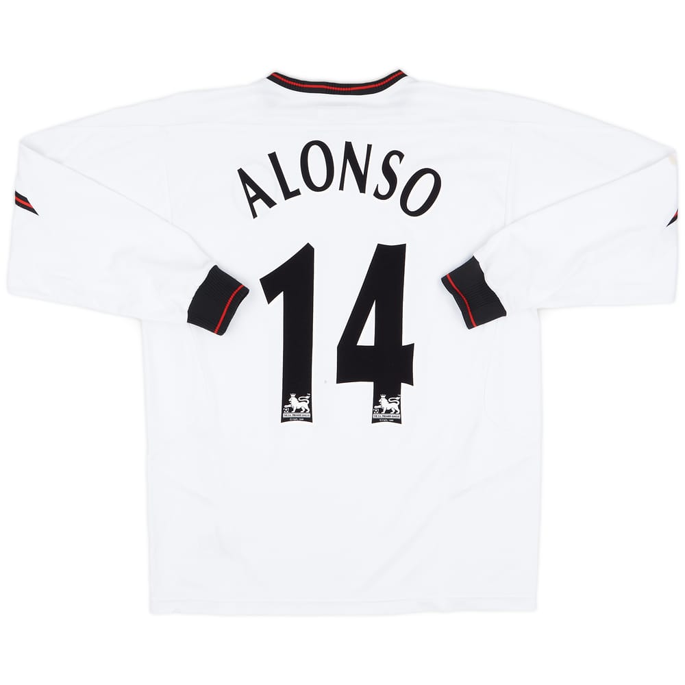 2003-04 Liverpool Away L/S Shirt Alonso #14 - 7/10 - (M)