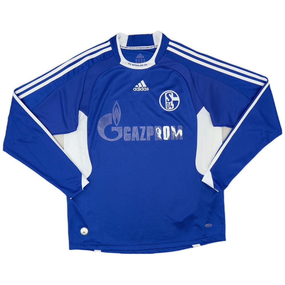 2008-10 Schalke Home L/S Shirt - 4/10 - (XL.Boys)