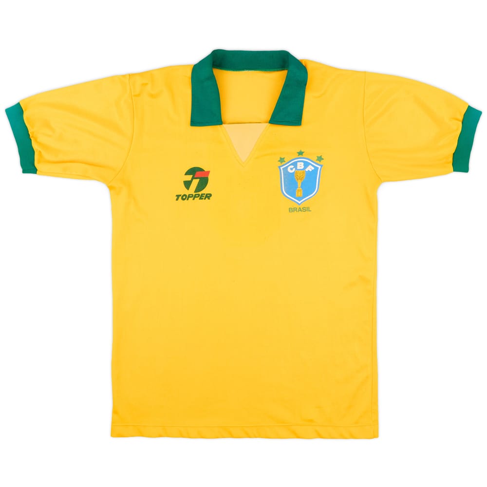 1990 Brazil Home Shirt #8 - 7/10 - (M)