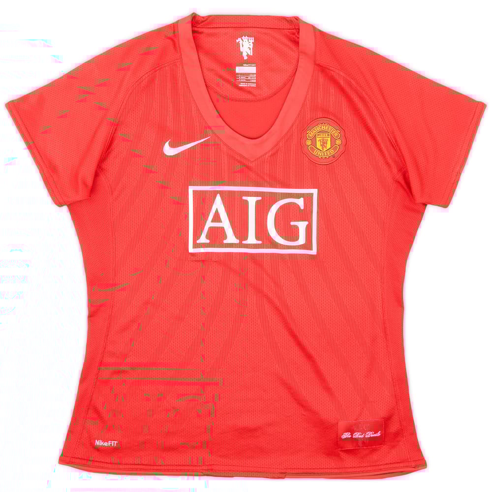 2007-09 Manchester United Home Shirt - 8/10 - (L.Boys)