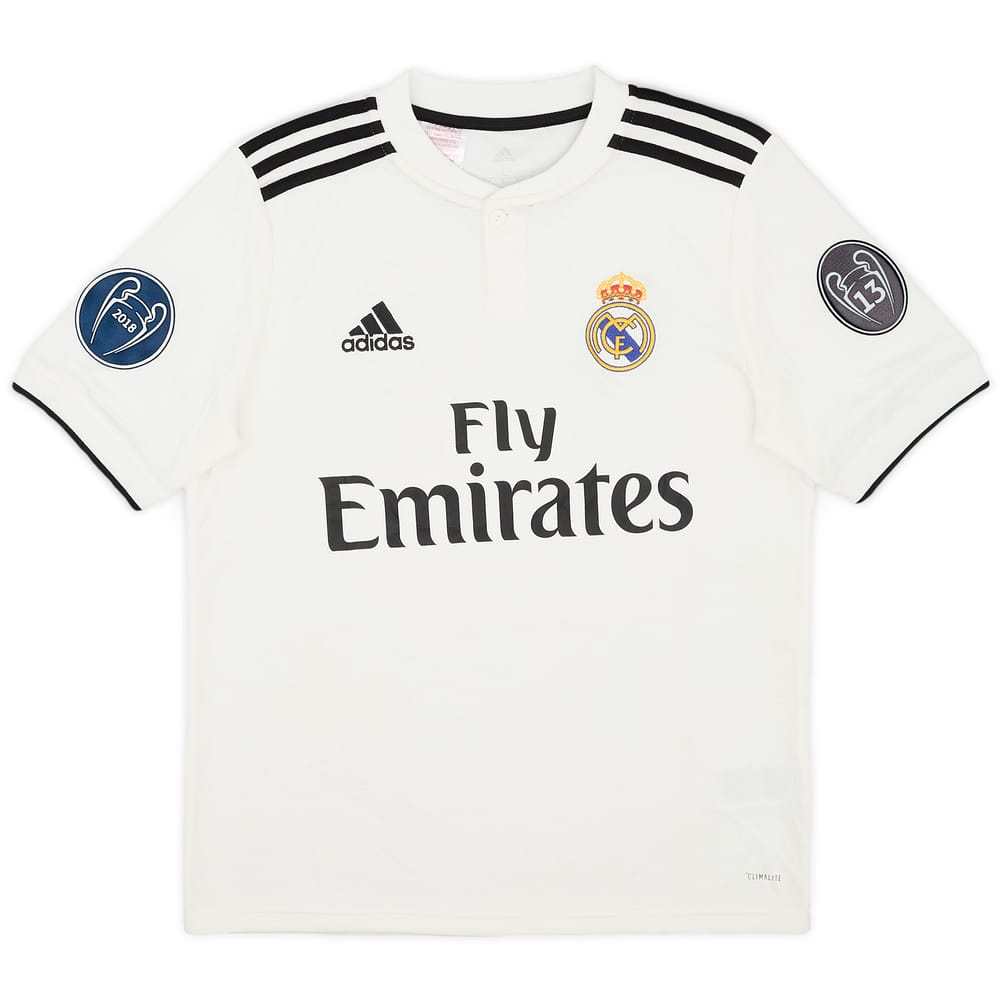 2018-19 Real Madrid Home Shirt - 9/10 - (L.Boys)