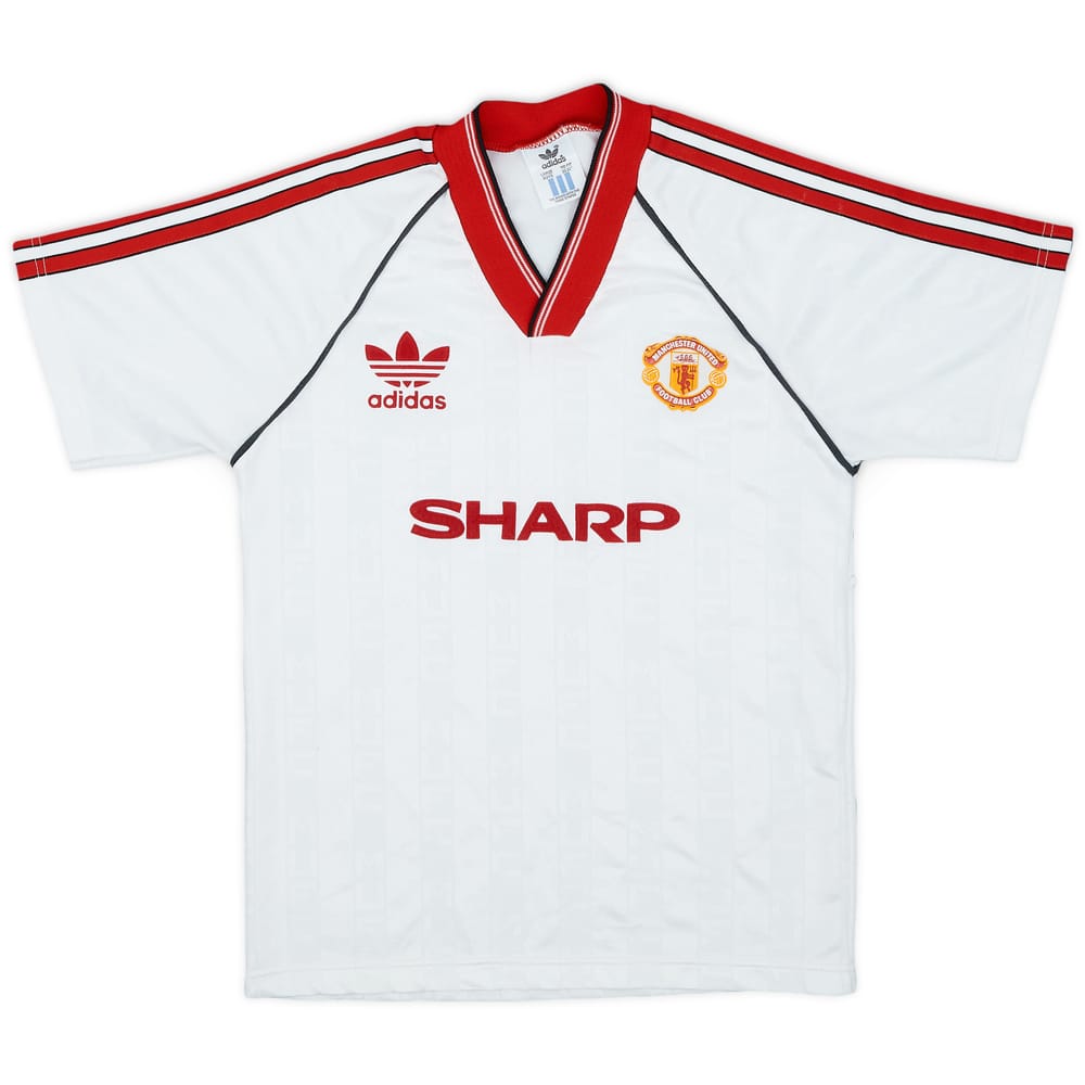 1988-90 Manchester United Away Shirt - 9/10 - (L.Boys)