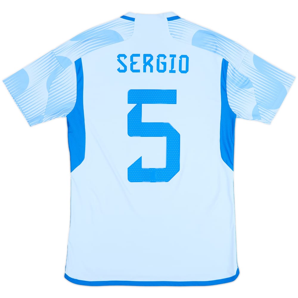 2022-23 Spain Away Shirt Sergio #5 - 10/10 - (S)