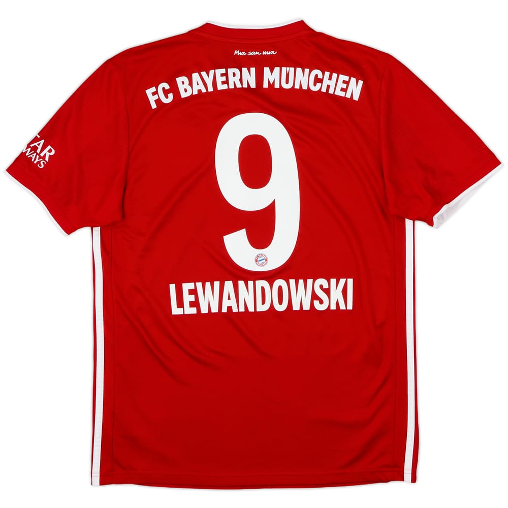 2020-21 Bayern Munich Home Shirt Lewandowski #9 - 8/10 - (M)