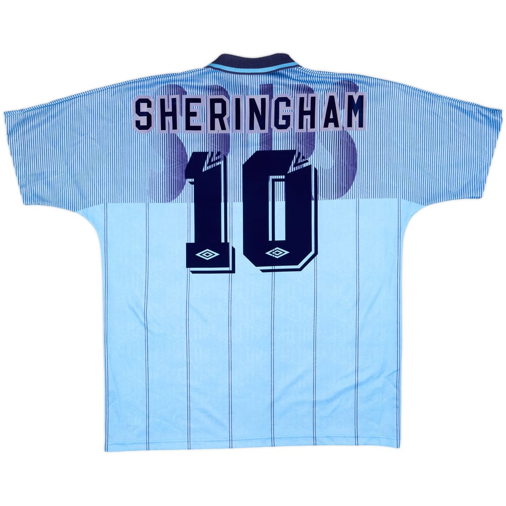 1991-94 Tottenham Third Shirt Sheringham #10 - 9/10 - (XL)