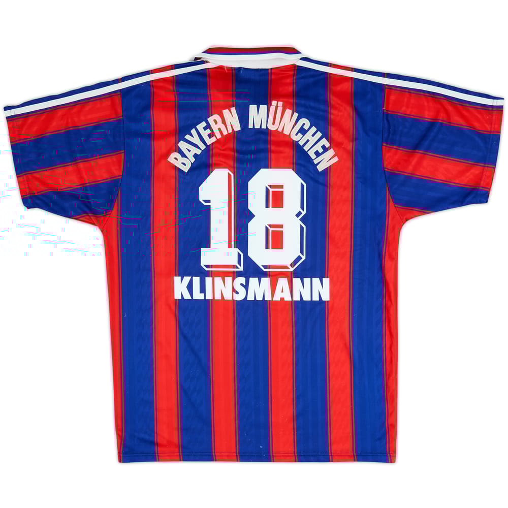 1995-97 Bayern Munich Home Shirt Klinsmann #18 - 6/10 - (M)