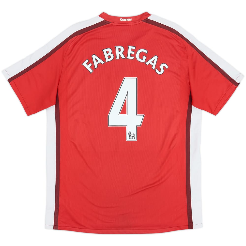 2008-10 Arsenal Home Shirt Fabregas #4 - 6/10 - (L)