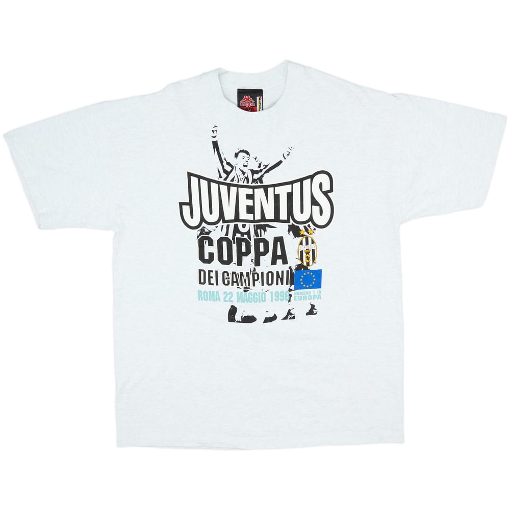 1996-97 Juventus Kappa Cotton Tee - 8/10 - (L)