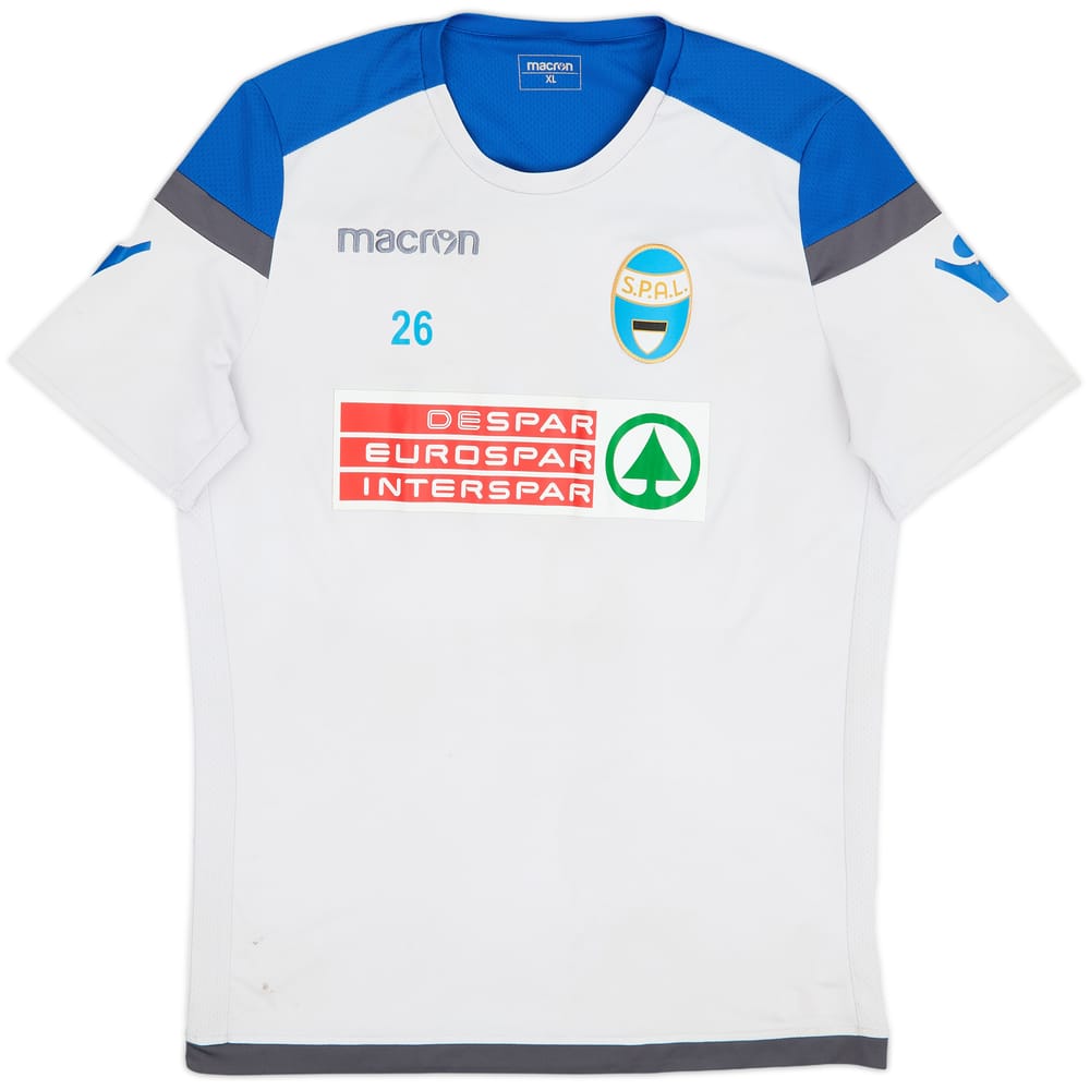 2017-18 SPAL Macron Player Issue Training Shirt #26 - 5/10 - (XL)