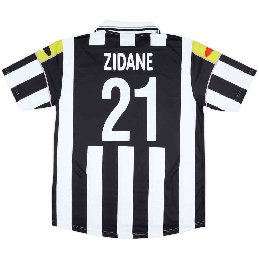 2000-01 Juventus CiaoWeb Home Shirt Zidane #21 - 8/10 - (XL)