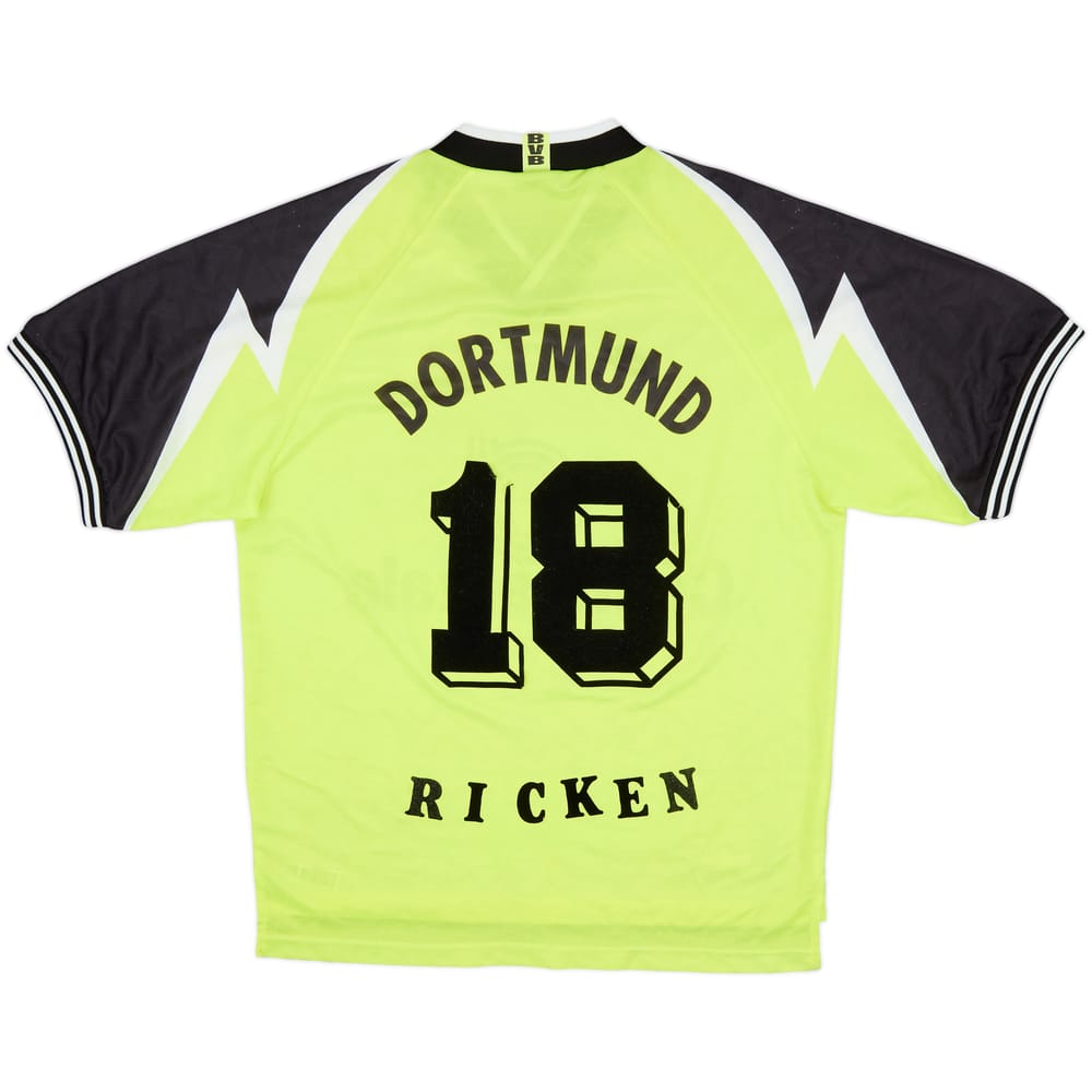 1995-96 Borussia Dortmund Home Shirt Ricken #18 - 6/10 - (L)