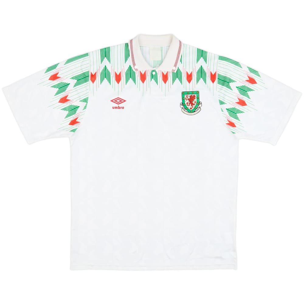 1990-92 Wales Away Shirt - 8/10 - (L)