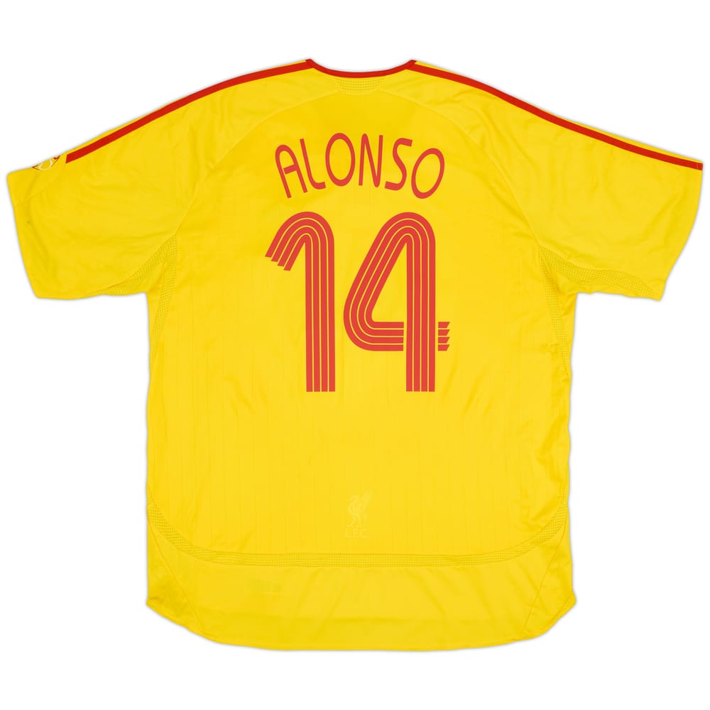 2006-07 Liverpool Away Shirt Alonso #14 - 6/10 - (XL)