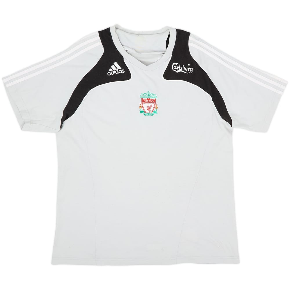 2008-09 Liverpool adidas Cotton Tee - 6/10 - (XL)