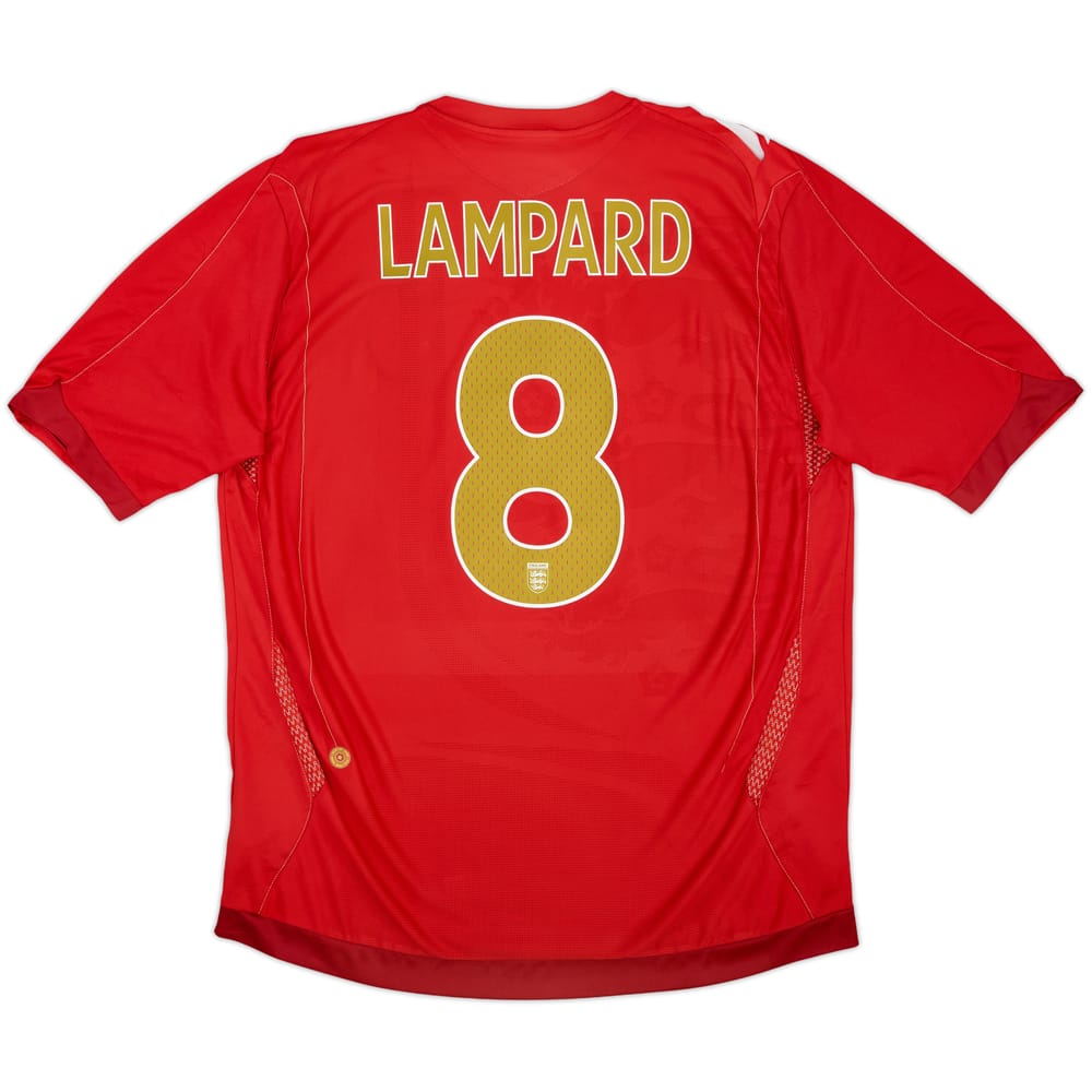 2006-08 England Away Shirt Lampard #8 - 5/10 - (XL)