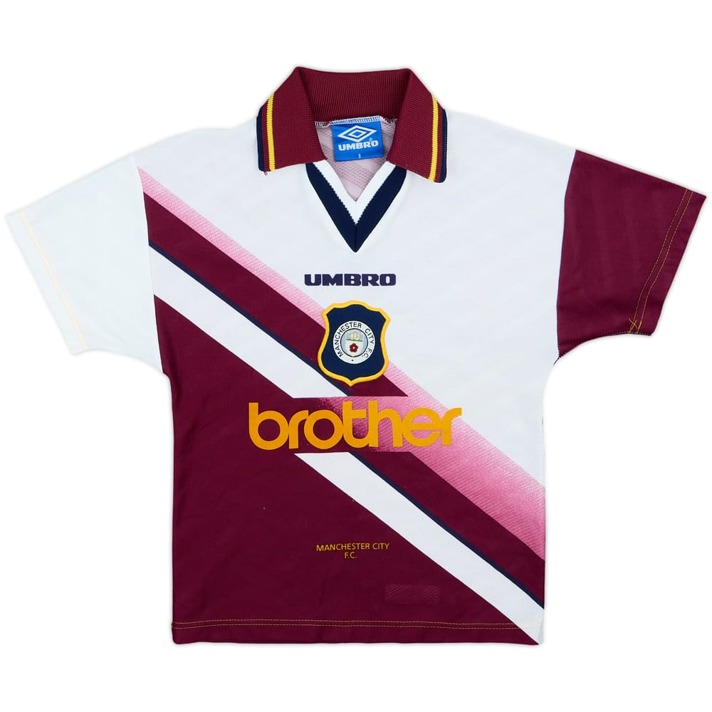 1996-97 Manchester City Away Shirt - 8/10 - (S.Boys)