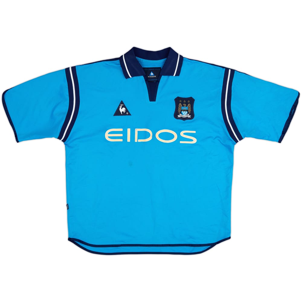 2001-02 Manchester City Home Shirt - 7/10 - (L)