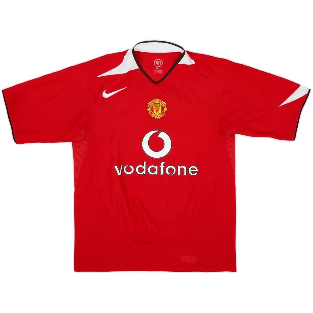 2004-06 Manchester United Home Shirt - 5/10 - (XL.Boys)
